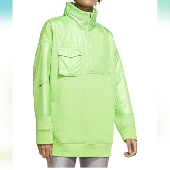 Nike City Ready 1/4 Zip Training Jacket SzS Green - Picture 1 of 11